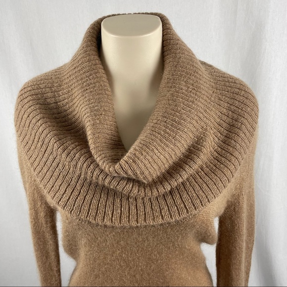 Cassis Cowl Neck Camel Colour Sweater M - Picture 9 of 9
